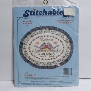 Stitchables Cross Stitch Kit Best Friend Blue Birds NEW 7788 Dimensions